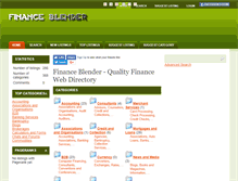 Tablet Screenshot of financeblender.com